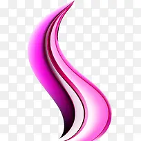 紫色曲线弧形