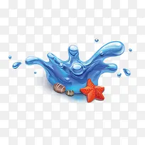 浪花海星鹅卵石
