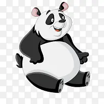 动物园里的熊猫动物设计