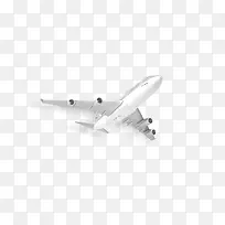 白色航空飞机素材