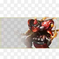 红色游戏盔甲机器人