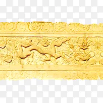 中国风龙纹花朵装饰