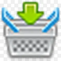 篮子里放图标