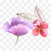 水墨花