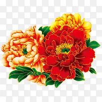 中国风牡丹花