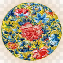 手绘复古花