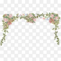 花卉藤蔓边框