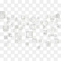 黑色高清中国风印章标签