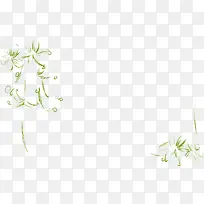 手绘花边素材藤蔓