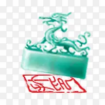中国风玉玺印章