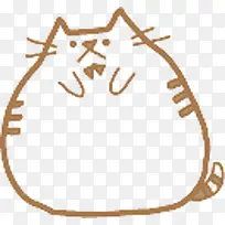 胖猫印章水印图片