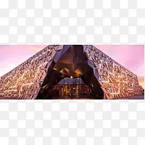 时尚建筑背景海报