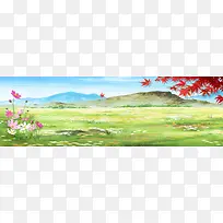 美丽景色淘宝背景