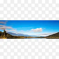 唯美景色淘宝海报背景