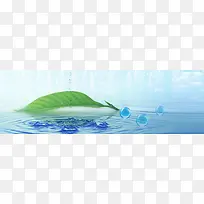 蓝色梦幻绚丽淘宝海报背景