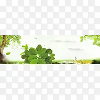 清爽淘宝海报背景