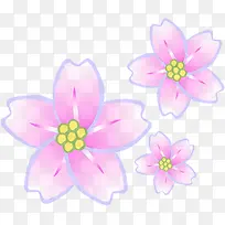 粉色唯美浪漫花朵桃花