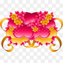 粉色可爱唯美花朵设计