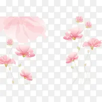 长线粉色唯美可爱小花