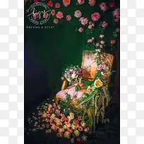 粉色唯美花海婚礼