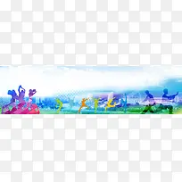 淘宝全屏海报banner背景