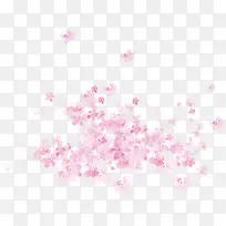 粉色淡雅唯美卡通花朵