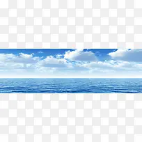 蓝色梦幻海洋淘宝海报背景