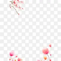 唯美粉色边框