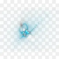 蓝色梦幻发光光晕