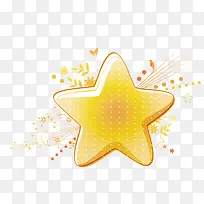 星星 发光 卡通星星 装饰图案