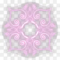 粉红发光魔法阵