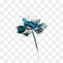 魔幻唯美发光花朵图形图案装饰