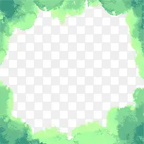 卡通清新水彩边框