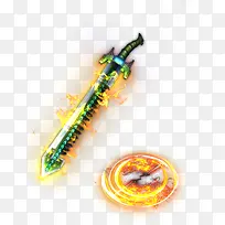 3D游戏里的发光的刀
