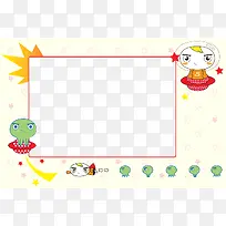 相框矢量图边框剪影