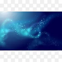 神秘蓝色发光海报