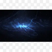 黑蓝色空星里的发光体