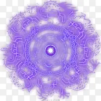 发光紫色圆形花纹