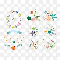 卡通花纹花边素材