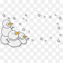 雪人边框