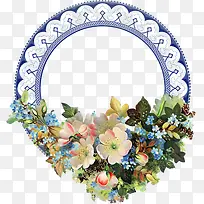 蔷薇花边框