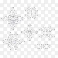 白色欧式花纹
