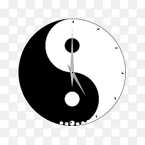矢量钟表时钟卡通八卦