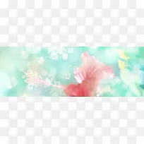 唯美花瓣banner背景