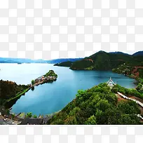 泸沽湖风景图