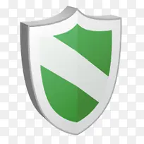 绿色盾形保护图标