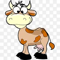 卡通版的奶牛