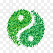 茶叶阴阳图素材