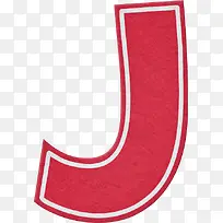 红色字母J