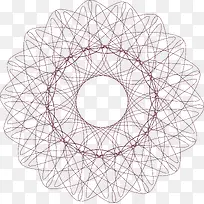 矢量螺旋花纹线条图案